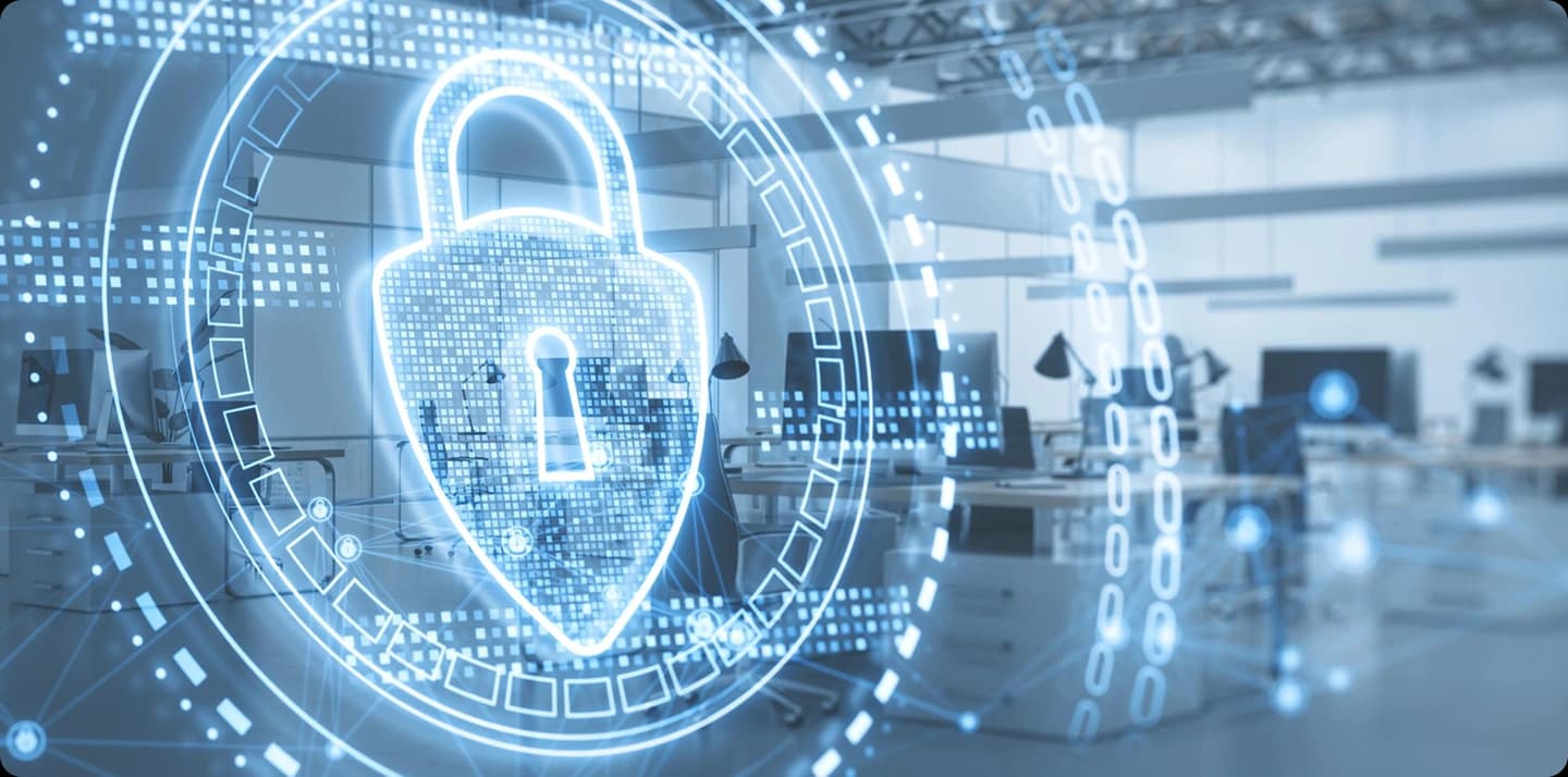 Digital security lock overlay in a warehouse